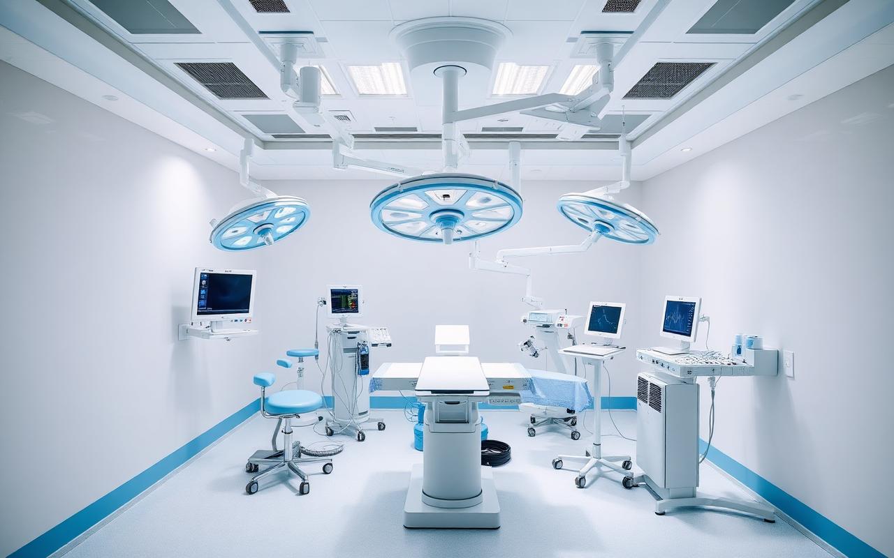 Modern surgical suite at Hospital Cyntar